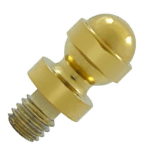 1/2 Inch Solid Brass Acorn Tip Cabinet Finial