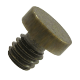 1/8 Inch Solid Brass Button Tip Cabinet Finial