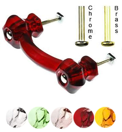 Authentic Glass Drawer Handles & Furniture Pulls  in 14 Colors