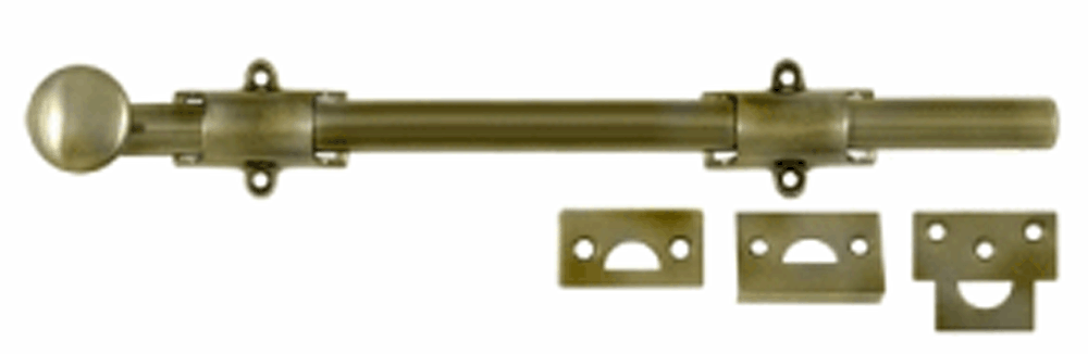 12 Inch Deltana Heavy Duty Surface Bolt in Several Finishes