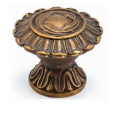 Solid Brass Swans Symphony Round Cabinet & Furniture Knob
