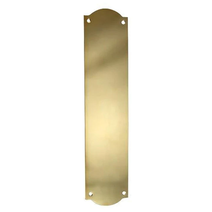 ##Antique Hardware## Open Box Sale Item 12 Inch Solid Brass Oval Push Plate (Polished Brass Finish)
