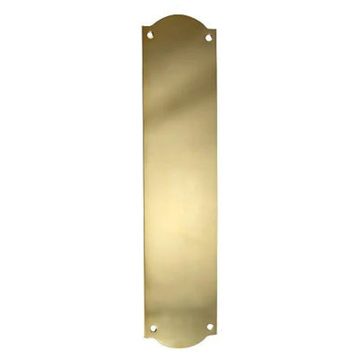 12 Inch Solid Brass Oval Push Plate