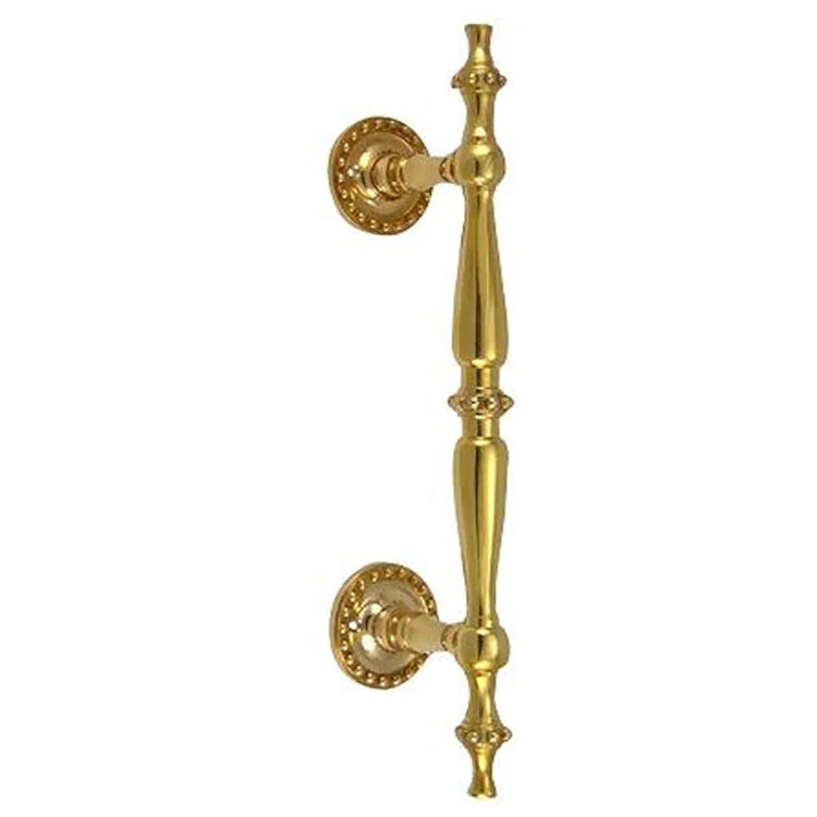 9 3/4 Inch Solid Brass Estate Beaded Handle