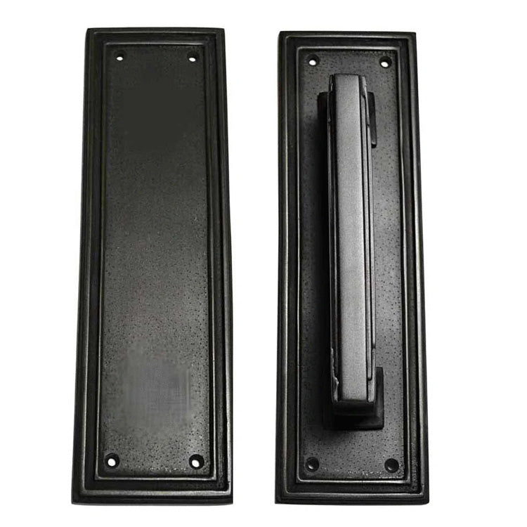 10 inch Solid Brass Classic Style Pull and Push Plate Set (Several Finishes Available)