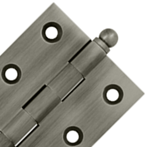 2 1/2 Inch x 2 Inch Solid Brass Cabinet Hinges