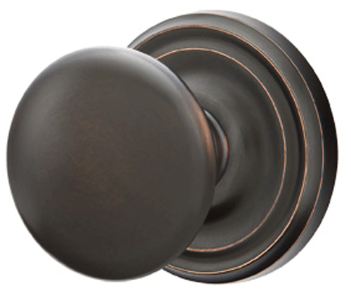 ##Antique Hardware## Solid Brass Providence Door Knob Set With Regular Rosette (Several Finish Options)