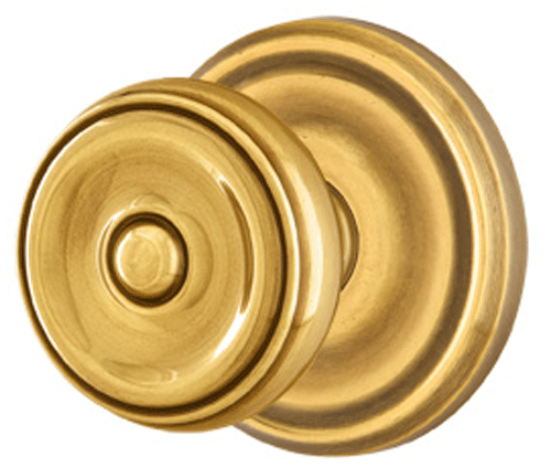 ##Antique Hardware## Solid Brass Waverly Door Knob Set With Regular Rosette (Several Finish Options)