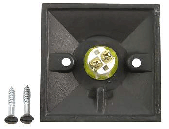 Emtek 2452 Doorbell Button with Hammered Rosette