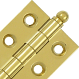 2 Inch x 1 1/2 Inch Solid Brass Cabinet Hinges