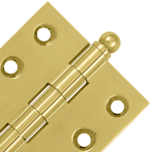 2 Inch x 2 Inch Solid Brass Cabinet Hinges