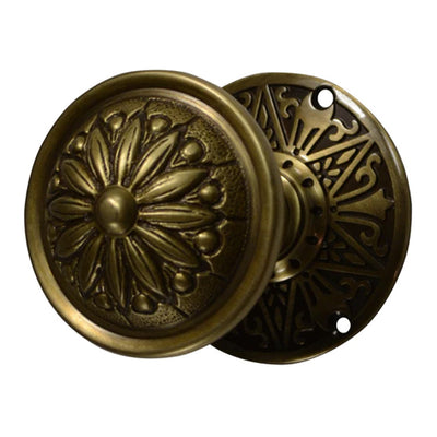 Lancaster Solid Brass Door Set With Provincial Style Knob