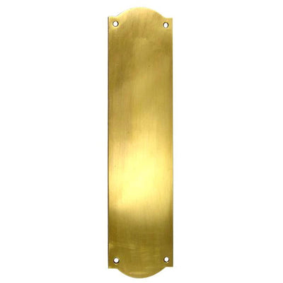 12 Inch Solid Brass Oval Push Plate
