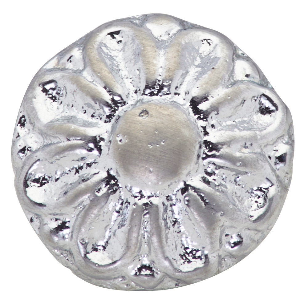 Antique Hardware 3/4 Inch Flower Finial Cap or Cabinet & Furniture Knob in Satin Nickel CABINET KNOB