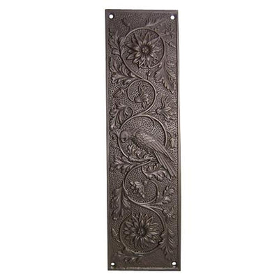 11 1/4 Inch Cockateel Bird and Flower Push Plate