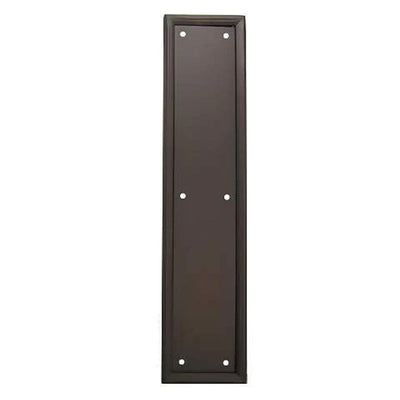 15 Inch Solid Brass Framed Push Plate