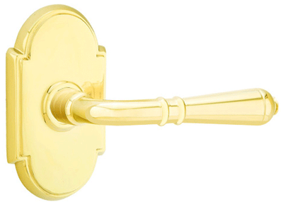 Emtek Solid Brass Turino Lever With # 8 Rosette