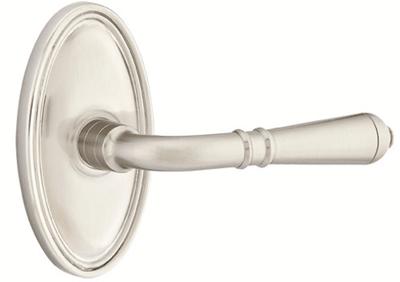 Emtek Solid Brass Turino Lever With Oval Rosette