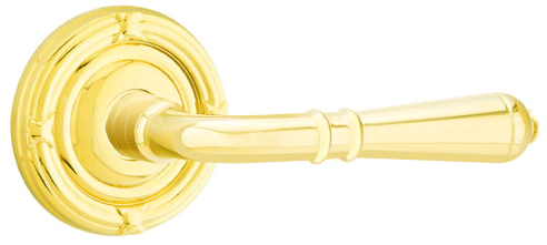 ##Antique Hardware## Emtek Solid Brass Turino Lever With Ribbon & Reed Rosette (Many Finishes Available)