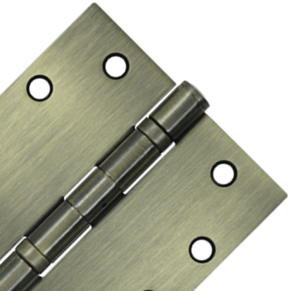 ##Antique Hardware## 4 1/2 Inch x 4 1/2 Inch Non-Removable Pin Steel Hinge