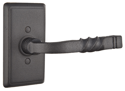 Wrought Steel San Carlos Lever With Rectangular Rosette