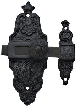 ##Antique Hardware## 4 5/8 Inch Tall French Door or Cabinet Slide Bolt Latch (Several Finishes Available)