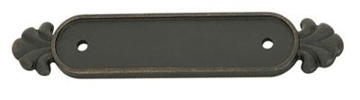 Antique Hardware 5 3/4 Inch (3 1/2 Inch c-c) Tuscany Bronze Back Plate BACK PLATE