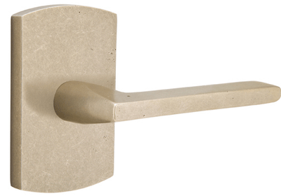 Emtek Solid Brass Sandcast Lariat Lever With Rounded Rectangular Rosette