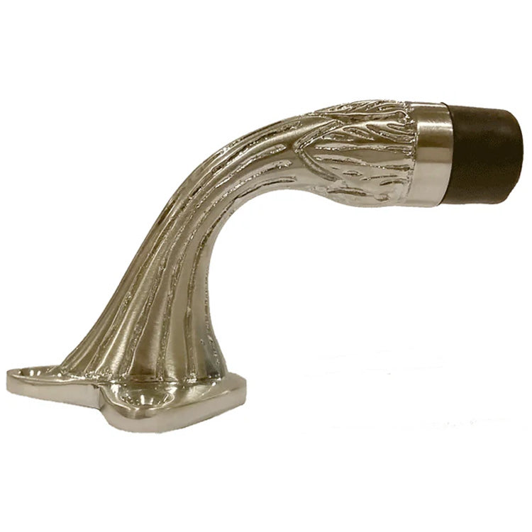 3 Inch Solid Brass Ornate Floor Mounted Bumper Door Stop (Several Finishes Available)