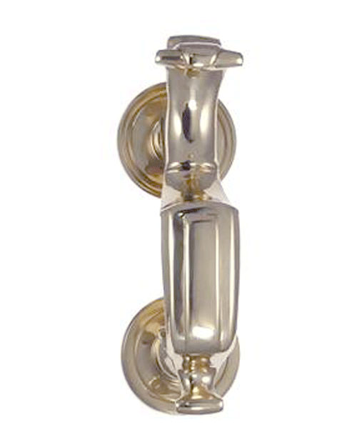 6 1/2 Inch Solid Brass Traditional Doctor's Door Knocker