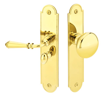 6 Inch Solid Brass Screen Door Lock with Arch Style
