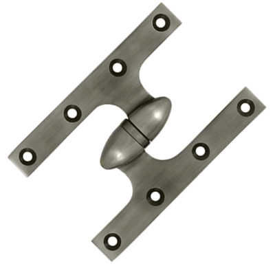 6 Inch x 4 Inch Solid Brass Olive Knuckle Hinge