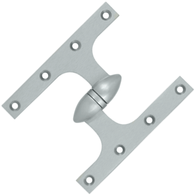 6 Inch x 5 Inch Solid Brass Olive Knuckle Hinge