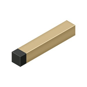 4 Inch Solid Brass Modern Square Baseboard Door Bumper (Several Finishes Available)