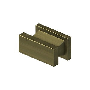 3/4 Inch Solid Brass Contemporary Anvil Cabinet & Furniture Knob (Several Finishes Available)