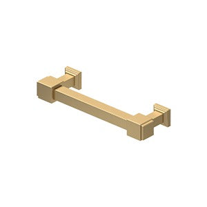 4 Inch Solid Brass Manhattan Decorative Cabinet & Furniture Pull (Several Finishes Available)
