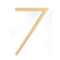7 Inch Tall Modern House Number 7 (Several Finishes)