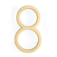7 Inch Tall Modern House Number 8 (Several Finishes)