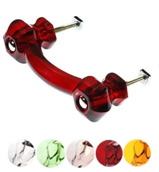 Authentic Glass Drawer Handles & Furniture Pulls  in 14 Colors