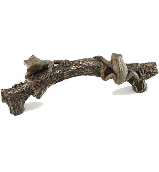 1 3/8 Inch (5 1/2 Inch c-c) Symphony Inlays Frog on a Log Pull