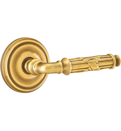 Solid Brass Ribbon & Reed Lever With Regular Rosette