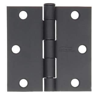 3 Inch by 3 Inch Butt Hinge (Forged Black Iron)