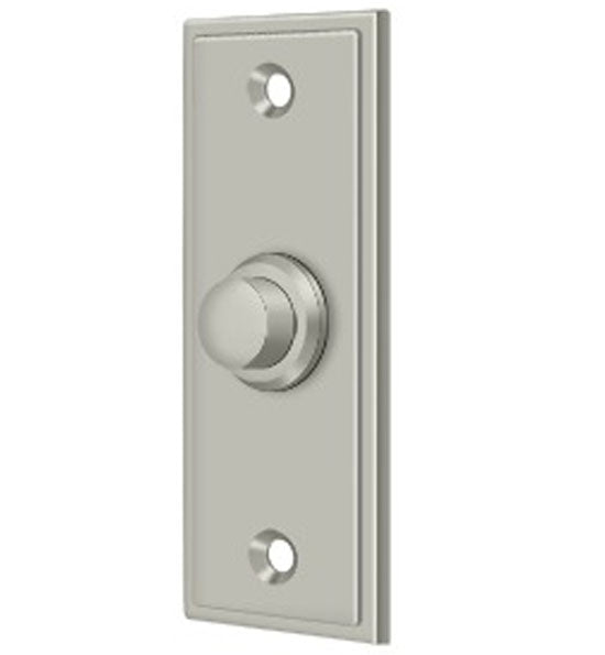 Bell Buttons, Solid Brass Bell Button, Rectangular Contemporary ...