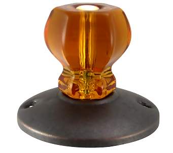 Art Deco Style Amber Glass Robe Hook