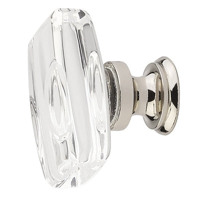 1 5/8 Inch Clear Crystal Glass Windsor Cabinet & Furniture Knob