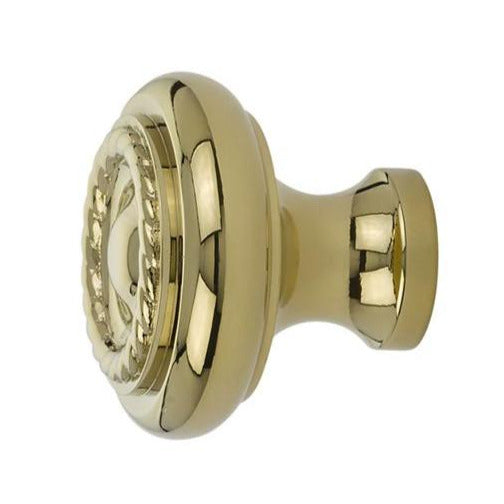 ##Antique Hardware## Emtek 1 Inch Solid Brass Rope Cabinet & Furniture Knob