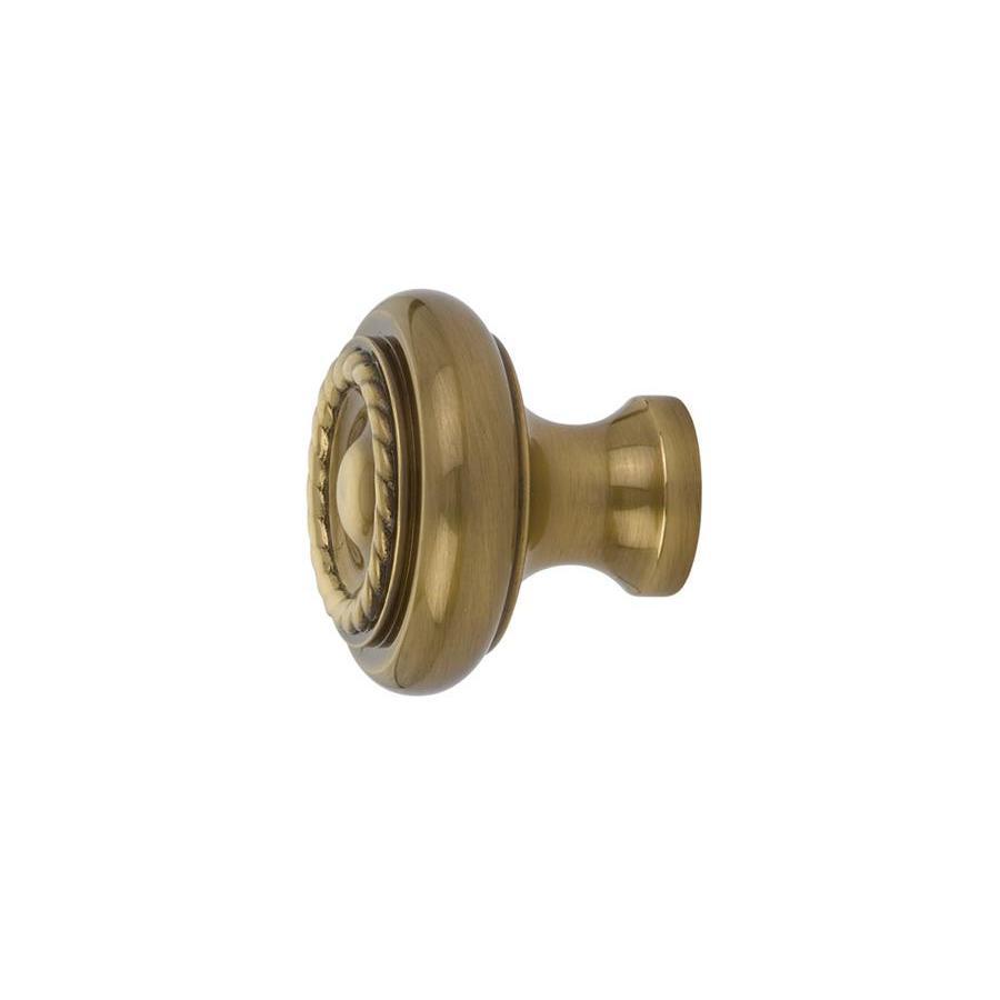 ##Antique Hardware## Emtek 1 1/4 Inch Solid Brass Rope Cabinet & Furniture Knob