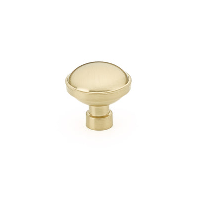 1 3/4 Inch Solid Brass Round Brandt Cabinet & Furniture Knob