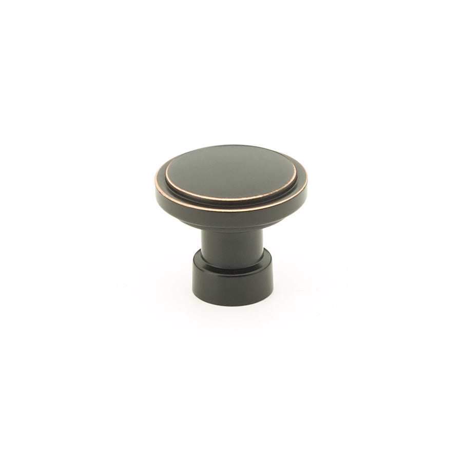 ##Antique Hardware## 1 1/4 Inch Solid Brass Round Haydon Cabinet & Furniture Knob