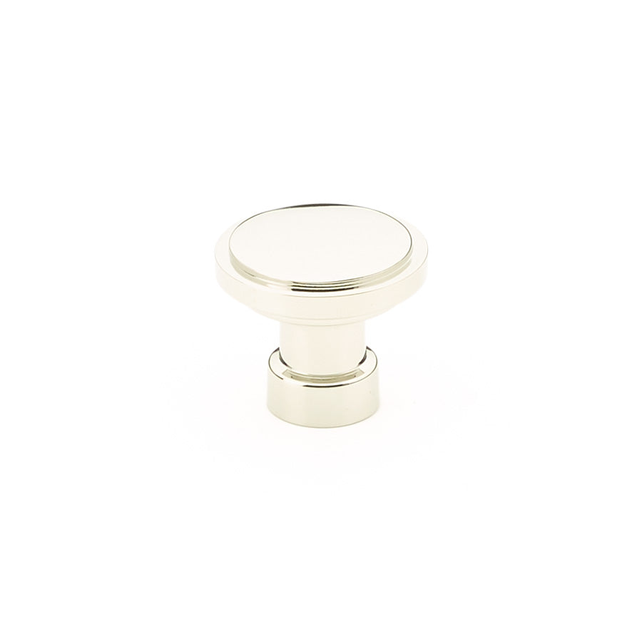 ##Antique Hardware## 1 1/4 Inch Solid Brass Round Haydon Cabinet & Furniture Knob